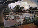 Philip Hale : Between Bridges 4 oil on panel 18" X 24"