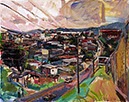 Philip Hale : Valley towards La Uruca 2 oil on canvas 24" X 30"