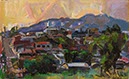 Philip Hale : Copey from Open Lot B6 oil on paper mounted on canvas 9" X 14.75"