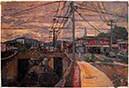 Philip Hale : Cinco Esquinas Bridge 4 oil on paper mounted on canvas 15" X 22"